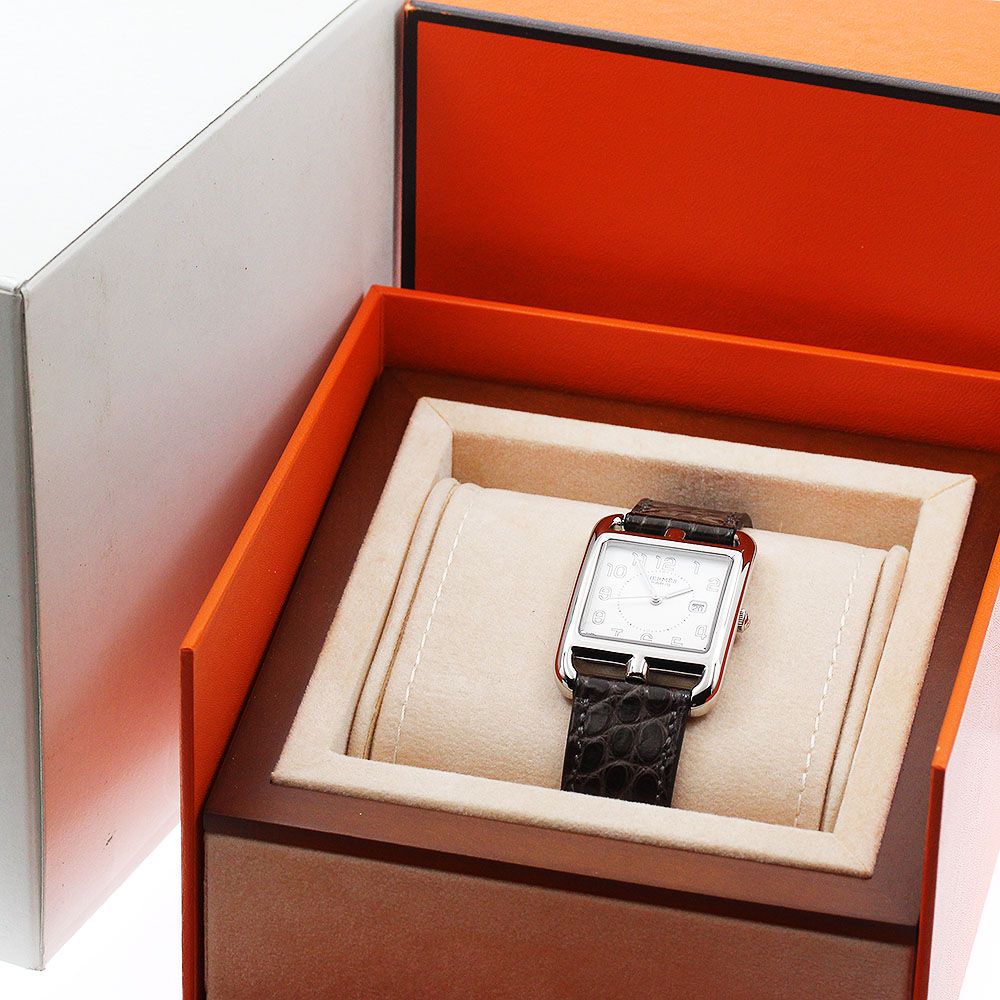 エルメス HERMES CC2.710 ケープコッド デイト クォーツ メンズ美品箱付き_869769 - メルカリ
