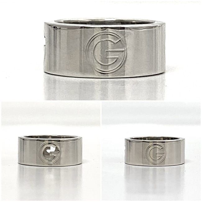 グッチ Gカット リング シルバー 指輪 JP9号 Ag 925 Sランク - メルカリ