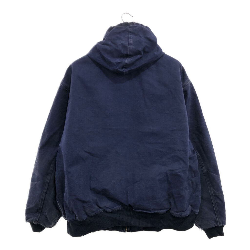 Amazon | Carhartt メンズ ビッグ & トール 保温裏地 ダックアクティブパーカージャケット J131 US サイズ: Small  カラー: ブルー | コート・ジャケット 通販
