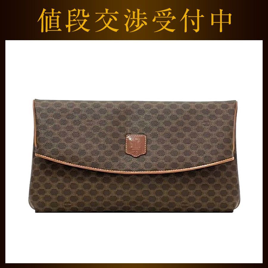 セリーヌ クラッチバッグ ec-22707 ブラウン マカダム 美品 PVC - メルカリ 