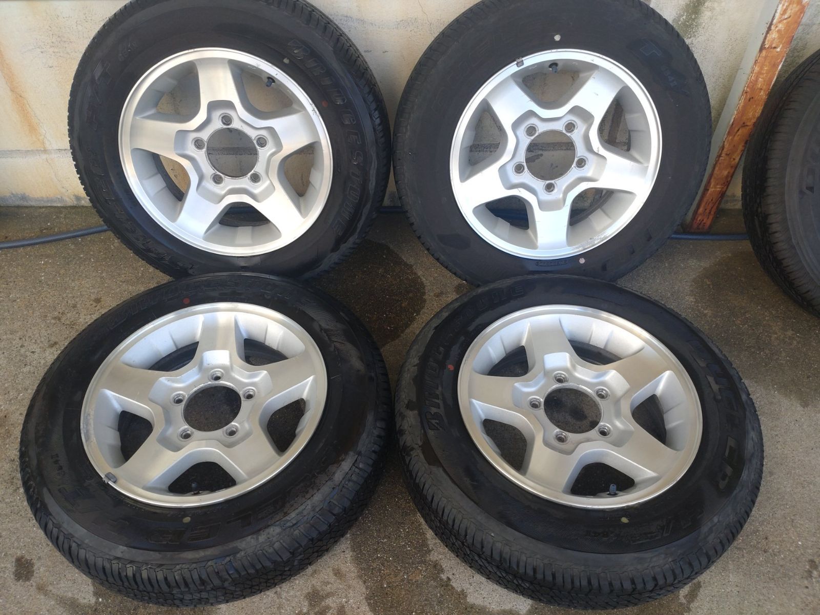 SUZUKI スズキ ジムニー JB23 純正 139.7-5H 16×5.5J 22 ブリヂストン DUELER 684Ⅱ 175 80R16 ジムニー 4本セット