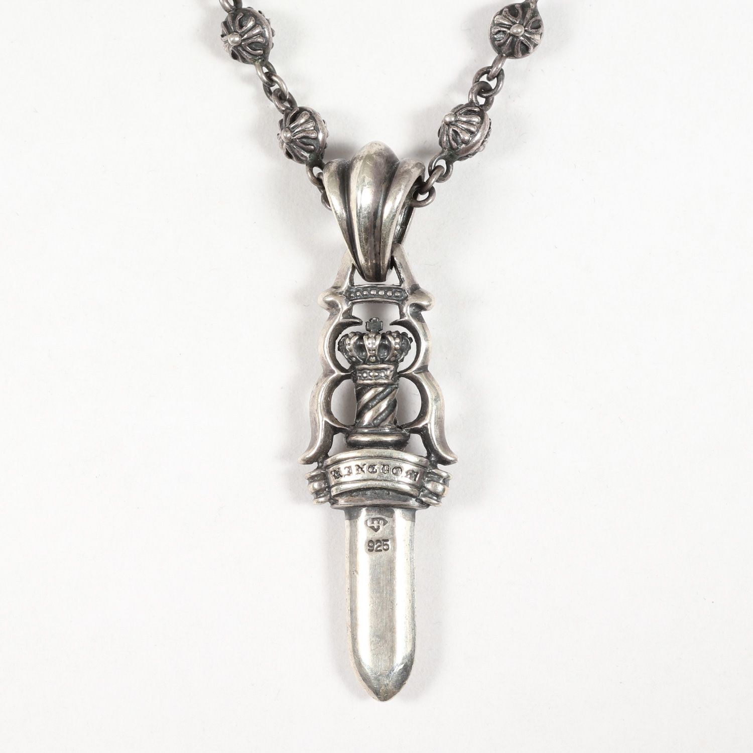 LION HEART ライオンハート ゴシックダガーネックレス シルバー-希少