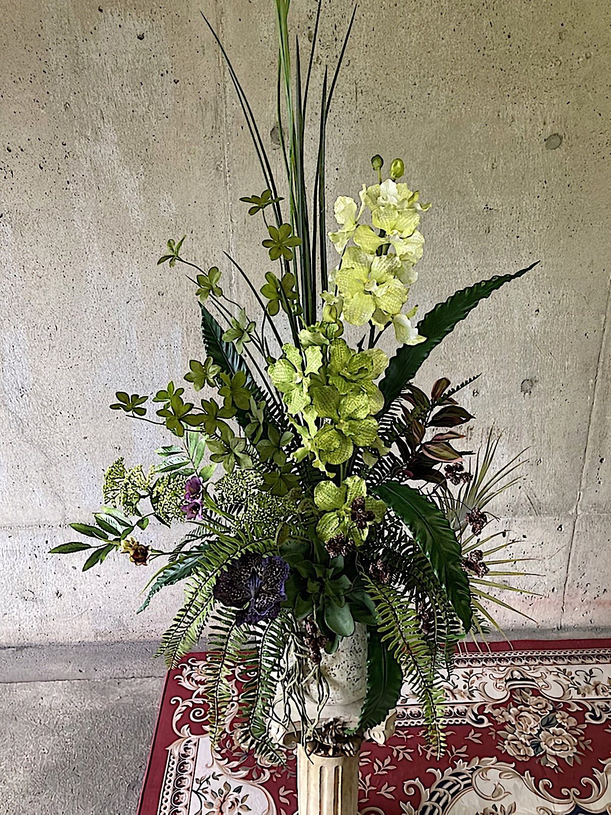 光触媒 人工観葉植物 ウォールグリーン フェイク フラワー バンダ  