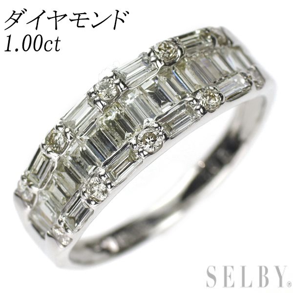 Pt.900　ダイヤ1.00ct Pt900 ダイヤモンド リング 1.00ct - メルカリ