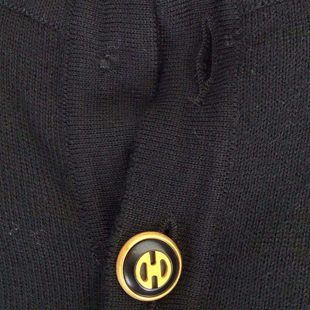 CELINE(セリーヌ) 長袖セーター サイズ40 M レディース - 黒×レッド  