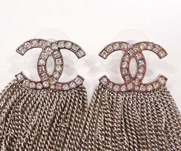 CHANEL フリンジ ピアス 希少美品 org.jpg