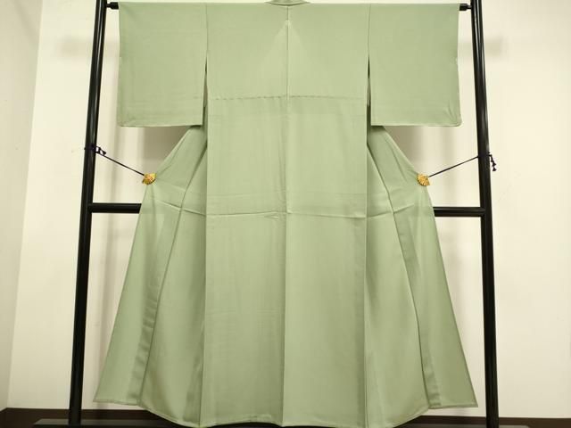 平和屋着物＊夏物 色無地 絽 鶸茶色 正絹 逸品 未使用 AAAZ4756jd