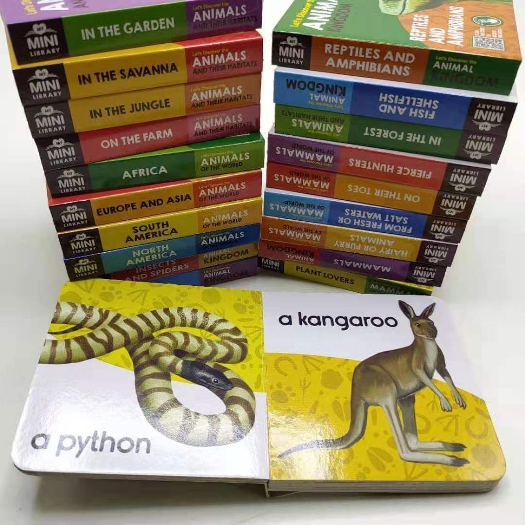 My big mini animal library 手掌書 児童絵本 英語絵本20册
