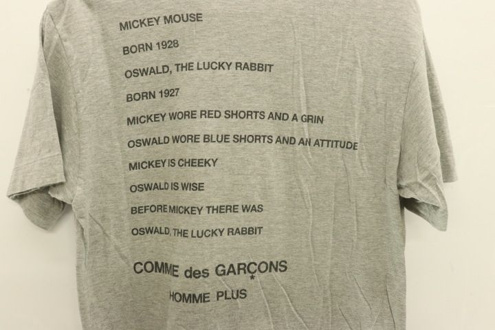 中古】 COMME des GARCONS メンズTシャツ M Disney オズワルド T