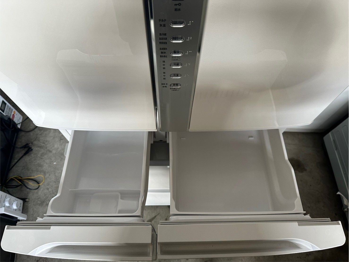 大阪送料無料★3か月保障付★冷蔵庫★2019年★R-F51M4(W)★R-901 大阪送料無料☆3か月保障付き☆冷蔵庫☆日立☆6ドア☆2019年☆R