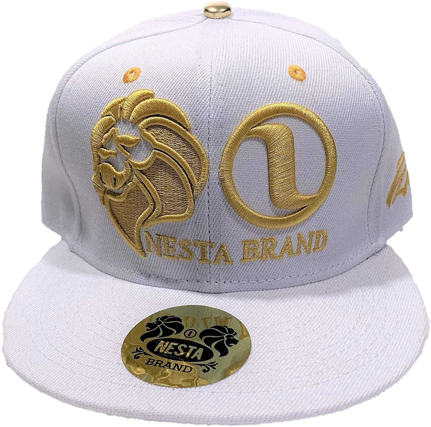ネスタブランド ライオンロゴ スナップバックキャップ ホワイト