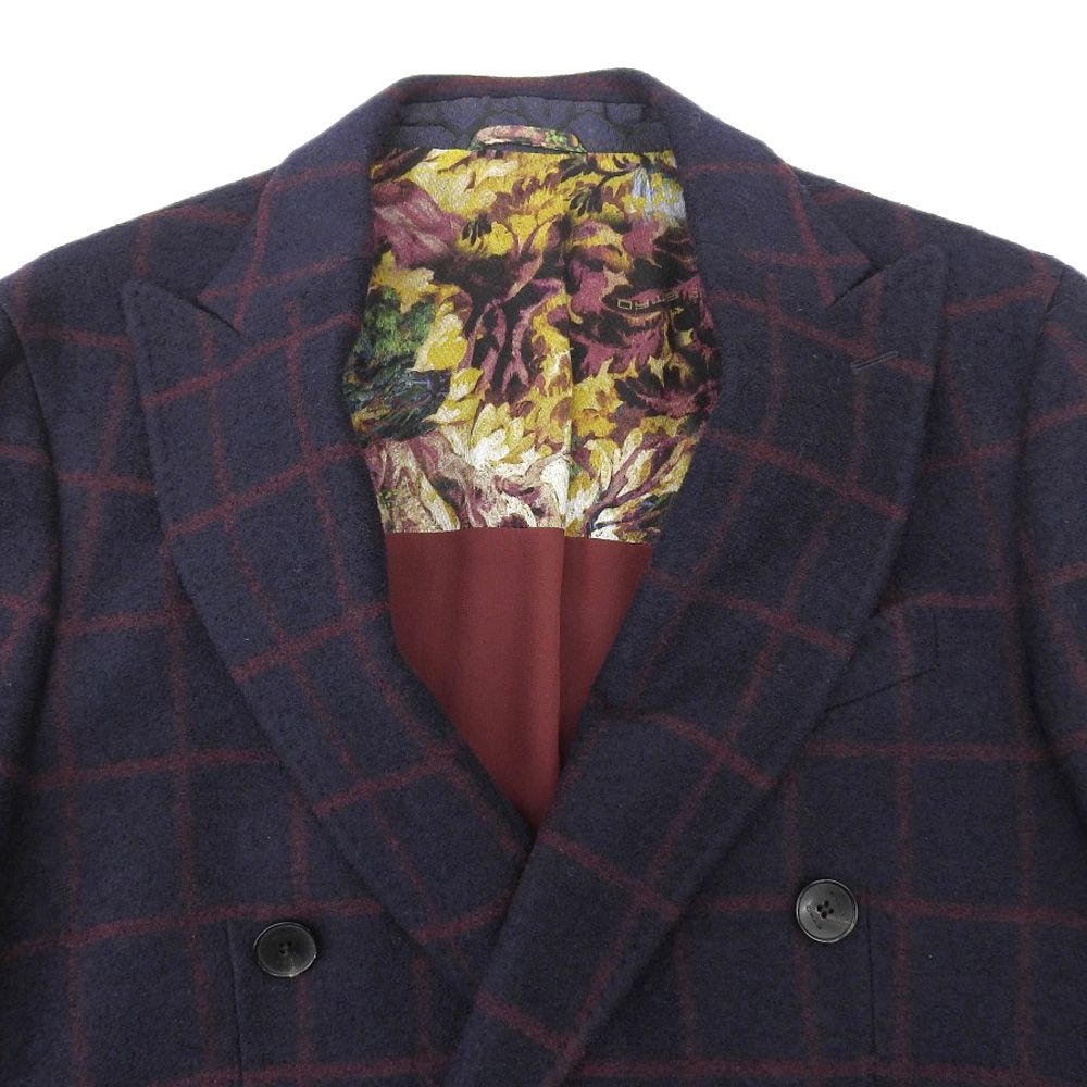 超美品 エトロ ETRO 2019年商品 COMFORTETRO ウールコットン ダブル