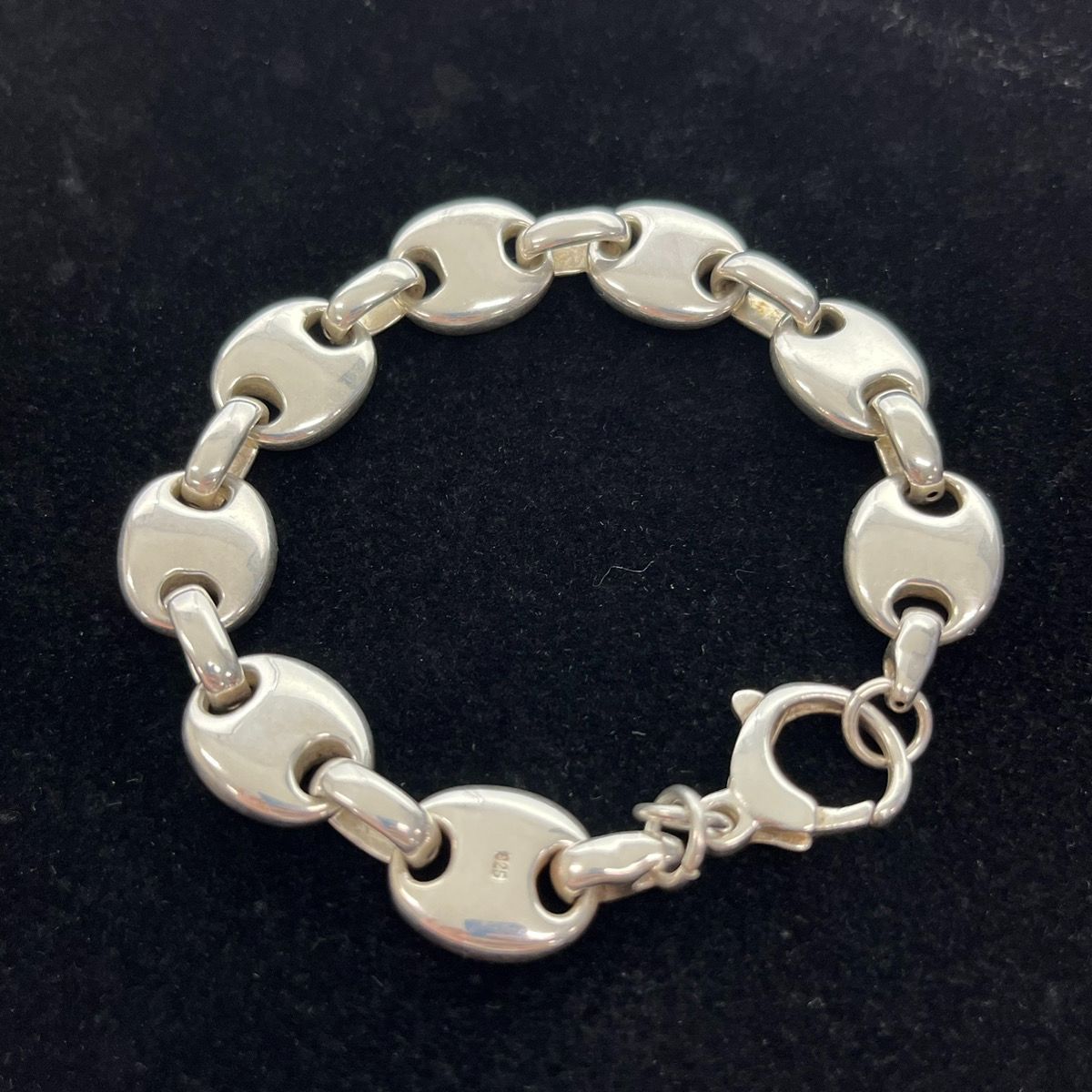 未使用 シルバー 豚鼻チェーン ブレスレット メキシカンジュエリーシルバー925 メキシカン ジュエリー mexican jewelry 豚鼻 チェーン