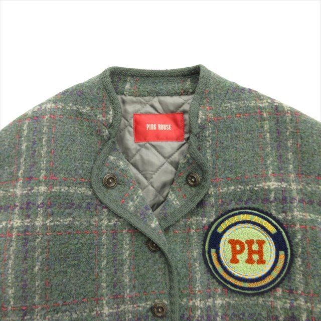 美品 ピンクハウス PINK HOUSE 90's 00's 縮絨 パデット ジャケット