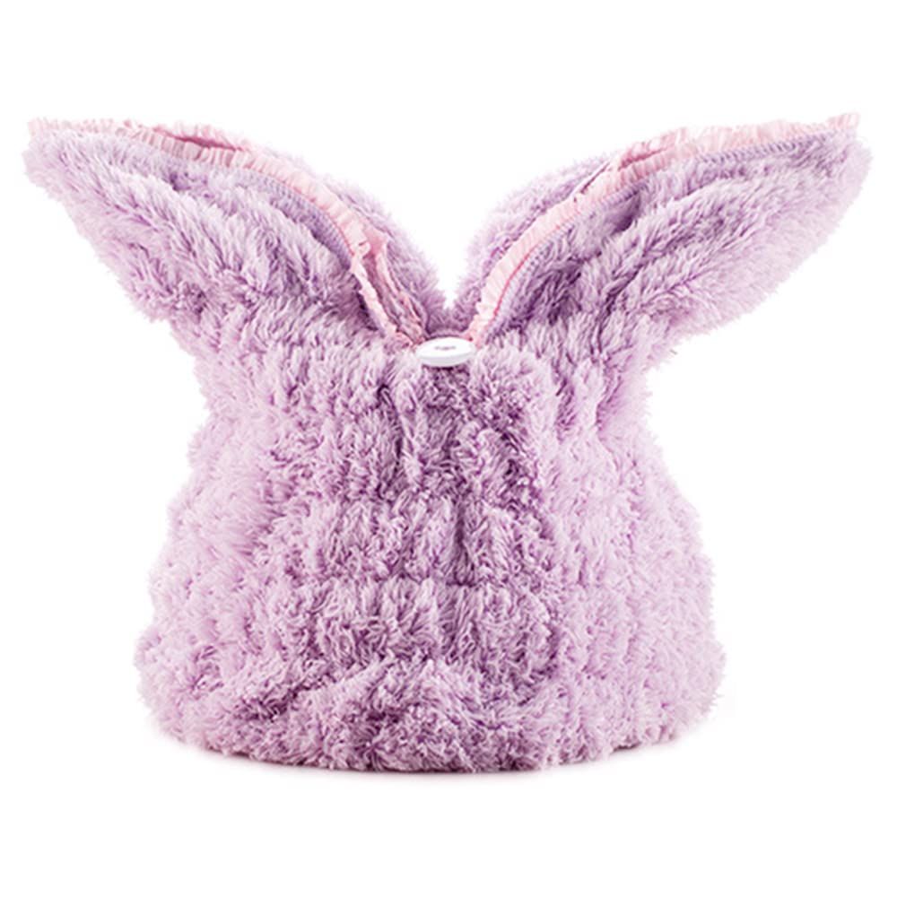 新着商品 やわらかい ふわふわ ソフト 柔らかい 速干性 もこもこ 速乾性 吸水性 レディース 乾燥用 タオルキャップ 女性用 吸水キャップ 大人 うさみみ キッズ 子供 うさ耳 吸水タオル ヘアドライタオル 耳付き ヘアキャップ パープル 水泳 ヘアタオル