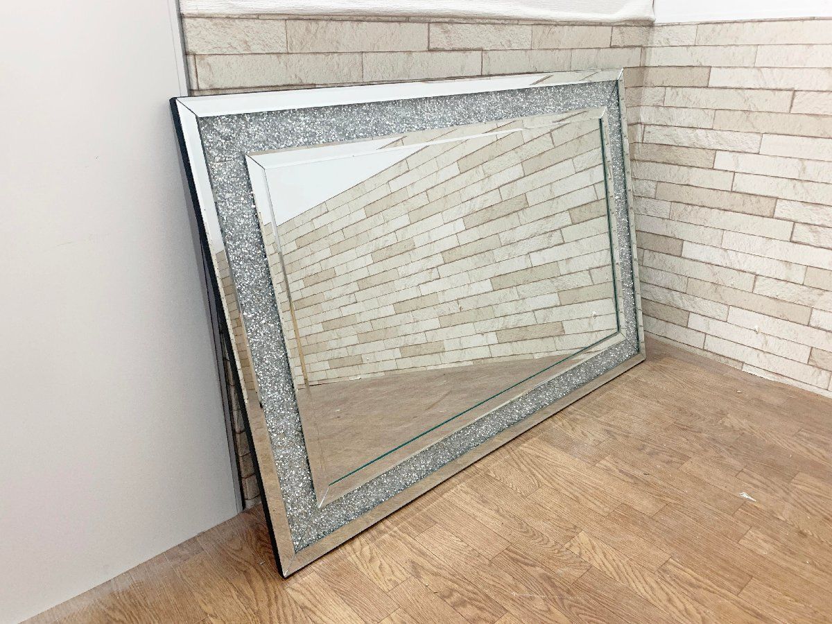 塗り 金彩 三面鏡 姿見 ミラー 鏡 スタンドミラー 全身鏡 和家具 座敷