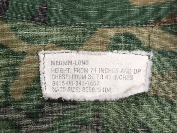 【お得なクーポン配布中!】 70s 79年製 米軍実物 US ARMY LC-1 リーフ カモ ホットウェザー ジャケット MEDIUM LONG / 古着 70年代 ヴィンテージ ミリタリー 迷彩 軍物