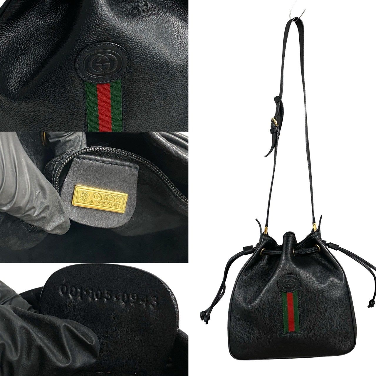 ほぼ未使用 GUCCI グッチ オールドグッチ ヴィンテージ シェリーライン