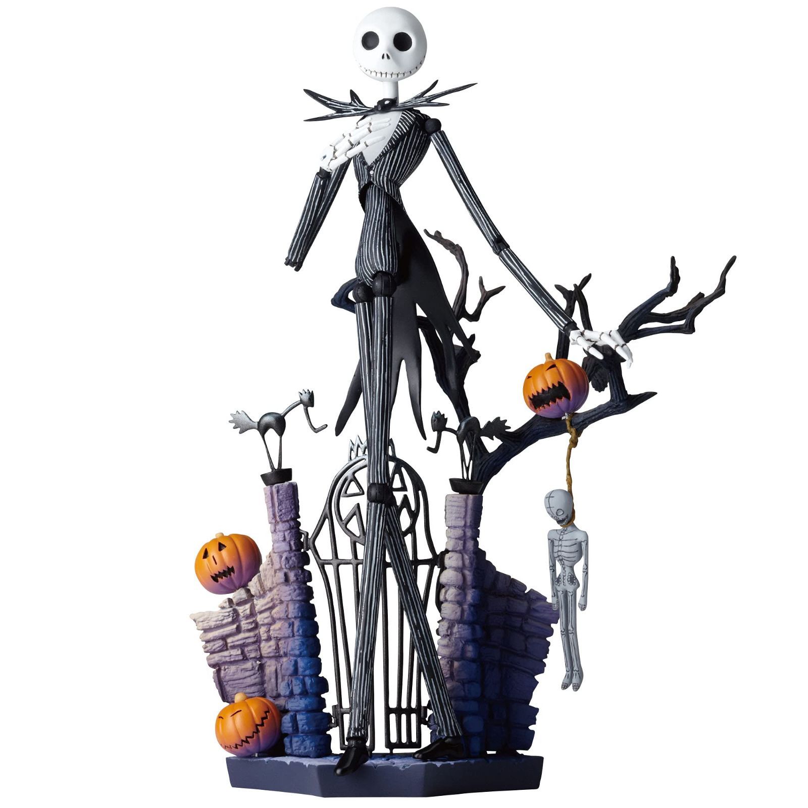 海洋堂 レガシーOFリボルテック JACK SKELLINGTON 蓄光塗装ver. ジャック スケリントン 約185mm ABS-PVC製 塗装済みアクションフィギュア ディズニー ナイトメアー ビフォア クリスマス