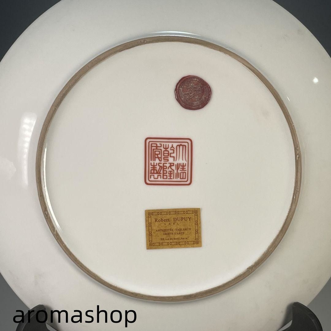 景徳鎮 パステル彩富貴長寿 陶板画 応接間 玄関 茶室 書斎 装飾品 工芸品置物 景徳鎮 パステル彩富貴長寿 陶板画 応接間 玄関 茶室 書斎 装飾