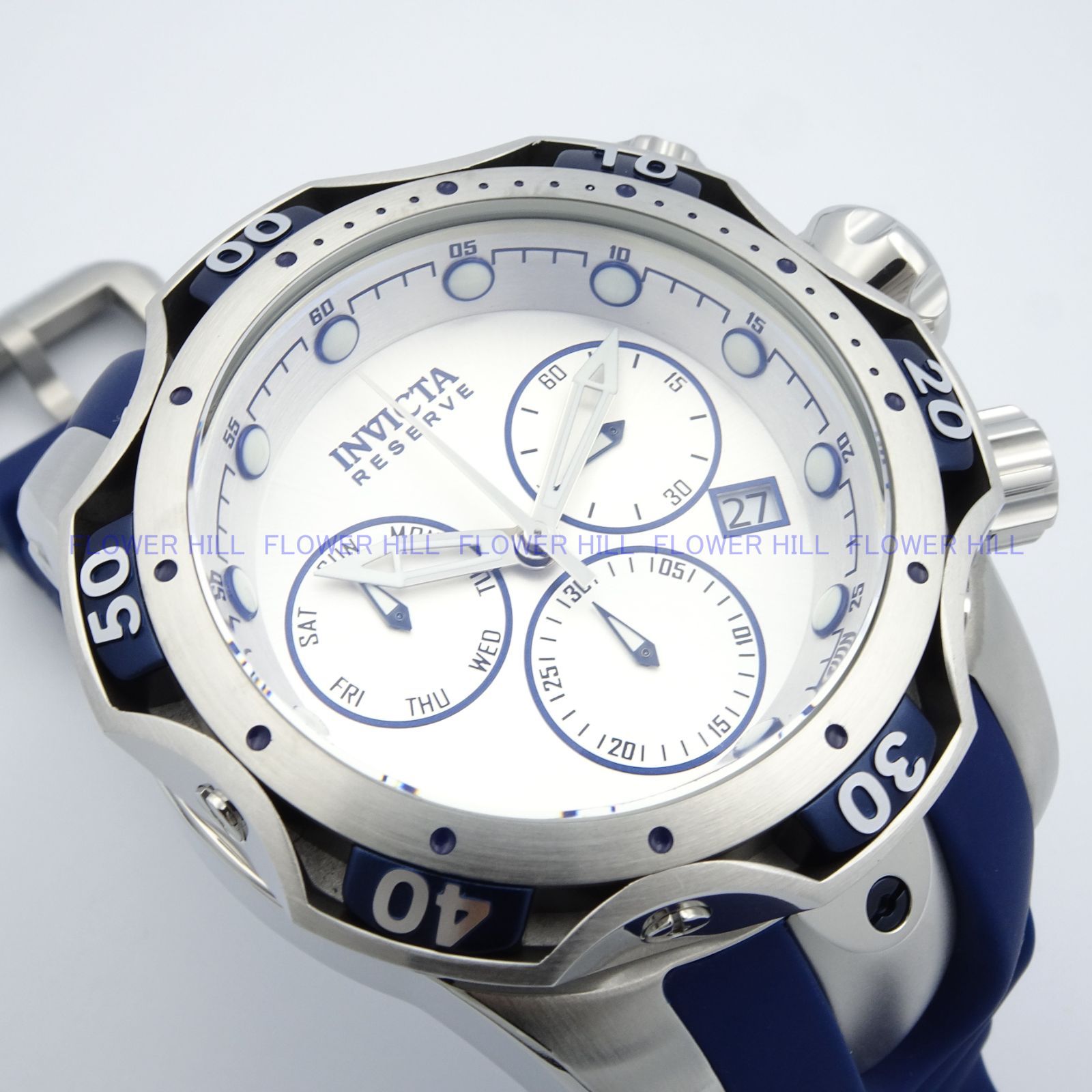 INVICTA クォーツ腕時計  インビクタ　シルバー　クロノグラフ　A22 インビクタ 腕時計 INVICTA 時計 10588 Reserve Ocean Speedway