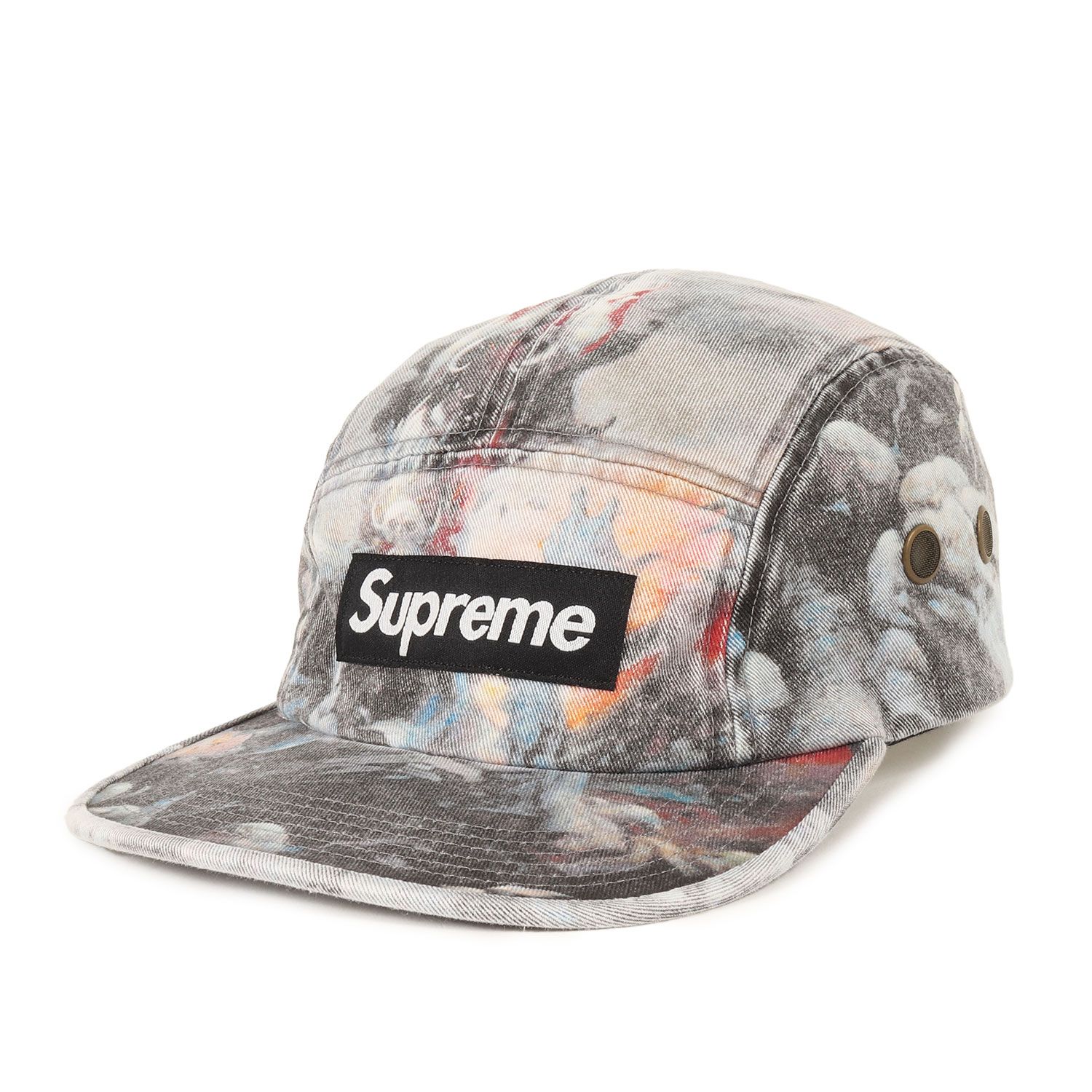 シュプリーム　キャップ 美品】Supreme シュプリーム キャップ ブラック 黒 サイズ:FREE