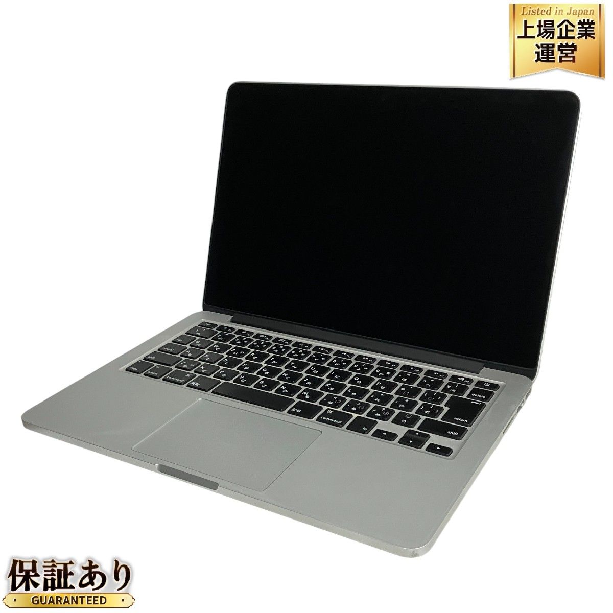 MacBook Pro Retina 13インチ Late 2012 香ばし MD212J/A」高細密Retinaディスプレイ搭載 / Core  i5搭載 /メモリー8GB / SSD-128GB / MacOS(Catalina)&Office2019とWin10＆Office2010の 選択起動可能 / Webカメラ / Bluetooth / 無線LAN / バッテリー使用可/ 箱入中古品