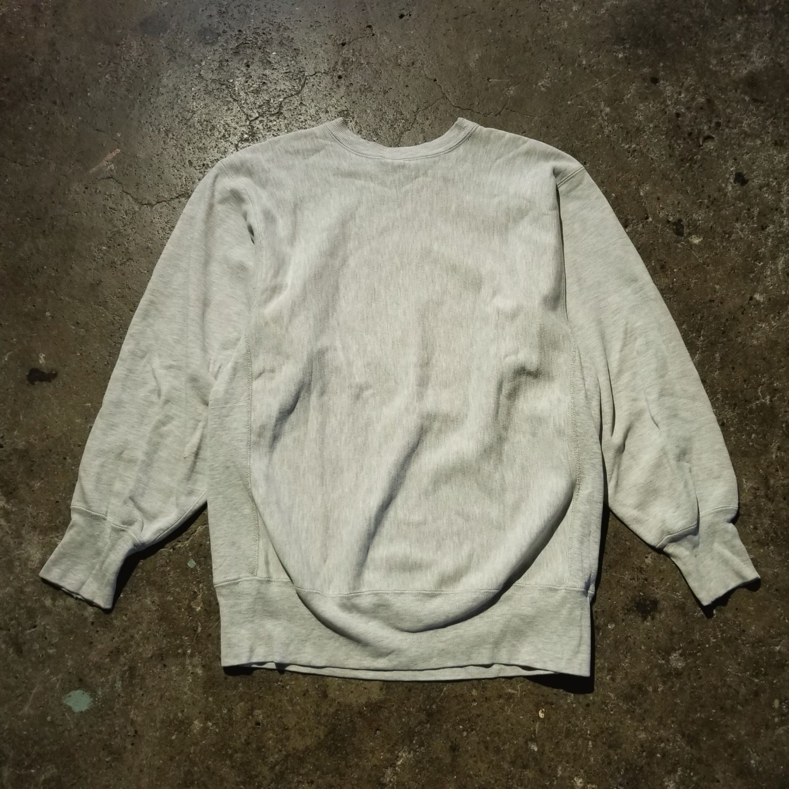 Champion 90s REVERSE WEAVE 3連プリント スウェット XL グレー 