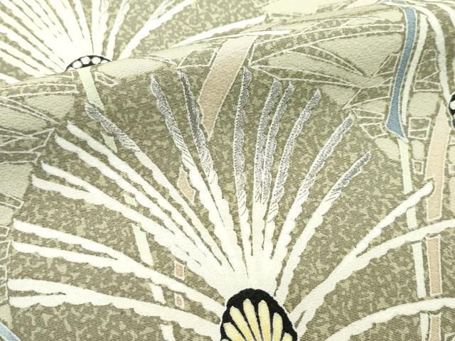 平和屋本店■極上　鎌倉友禅　坂井教人　日本工芸会正会員　訪問着　草花文　たたき染め　銀糸　逸品　CZAA2642s5 平和屋本店□極上 鎌倉友禅 坂井教人 日本工芸会正会員 訪問着 草花文