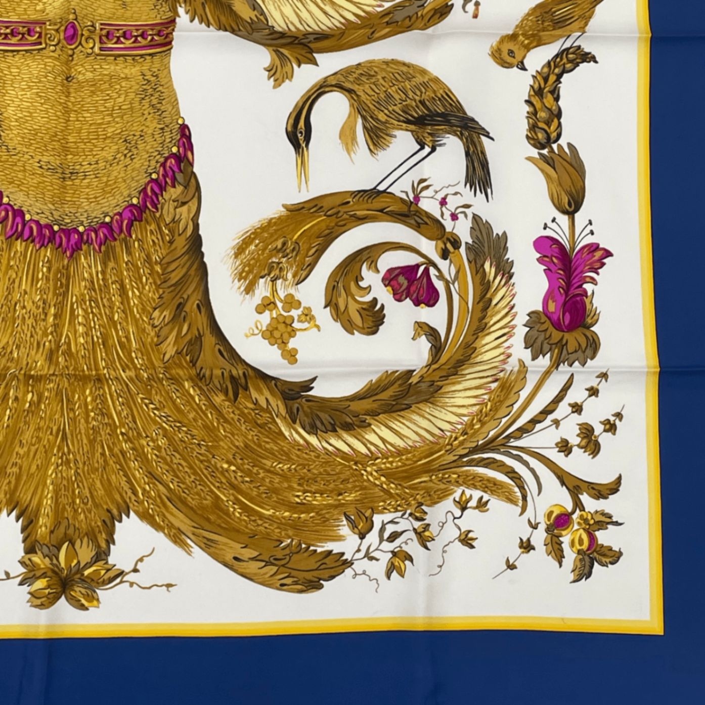 極美品 HERMES エルメス スカーフ カレ90 シルク CERES 女神ケレス