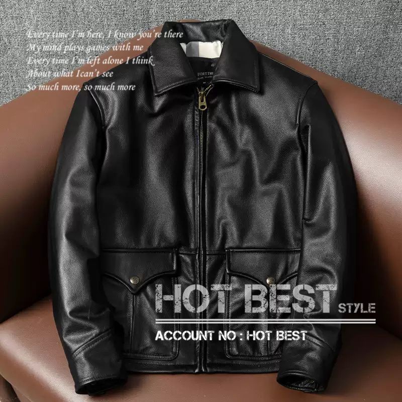 上質　メンズ　レザー　ジャケット　カウハイド　牛革　復刻　30年代スタイル シングルライダース   ミニマムスタイル シングルライダース カウハイド 復刻30'sスタイル レトロ シングルライダース ギフト