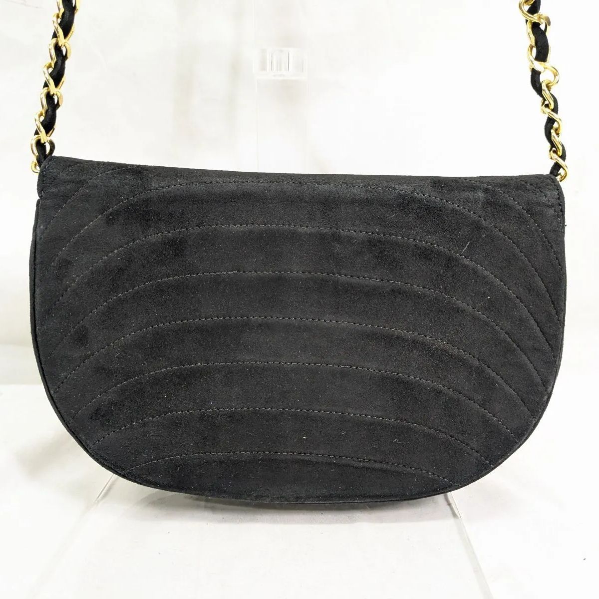 良品！ CHANEL オールドシャネル ヴィンテージ ボーダーステッチ 