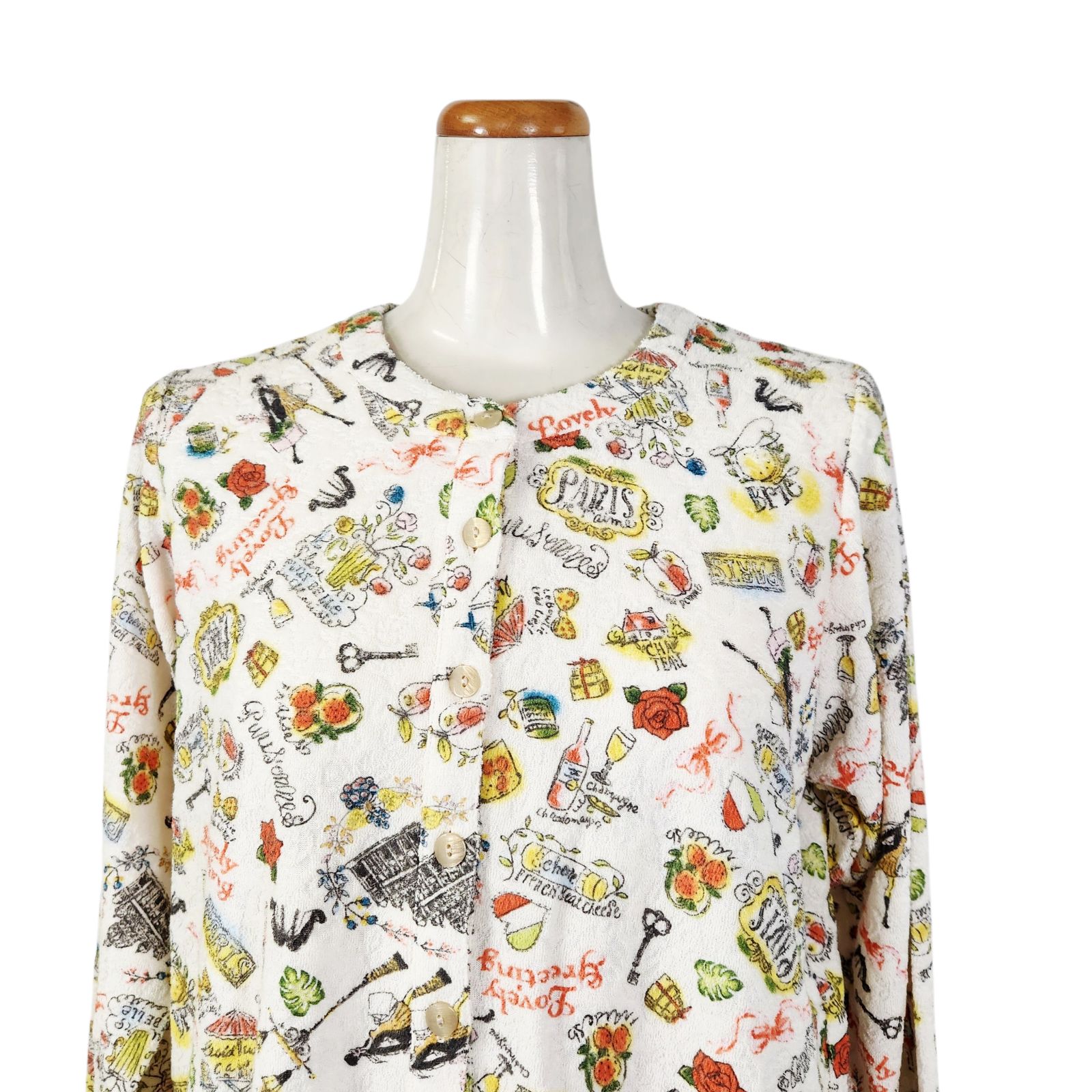 パーリーゲイツ ポリエステルダンボール フルジップモックネック