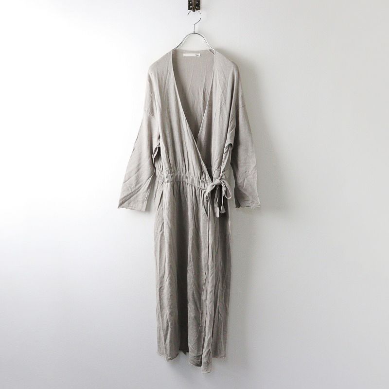♥ 2025SS エヴァムエヴァ evam eva リネンワンピース linen one-piece M|ベージュ系 トップス 羽織り ニット 2400014212389