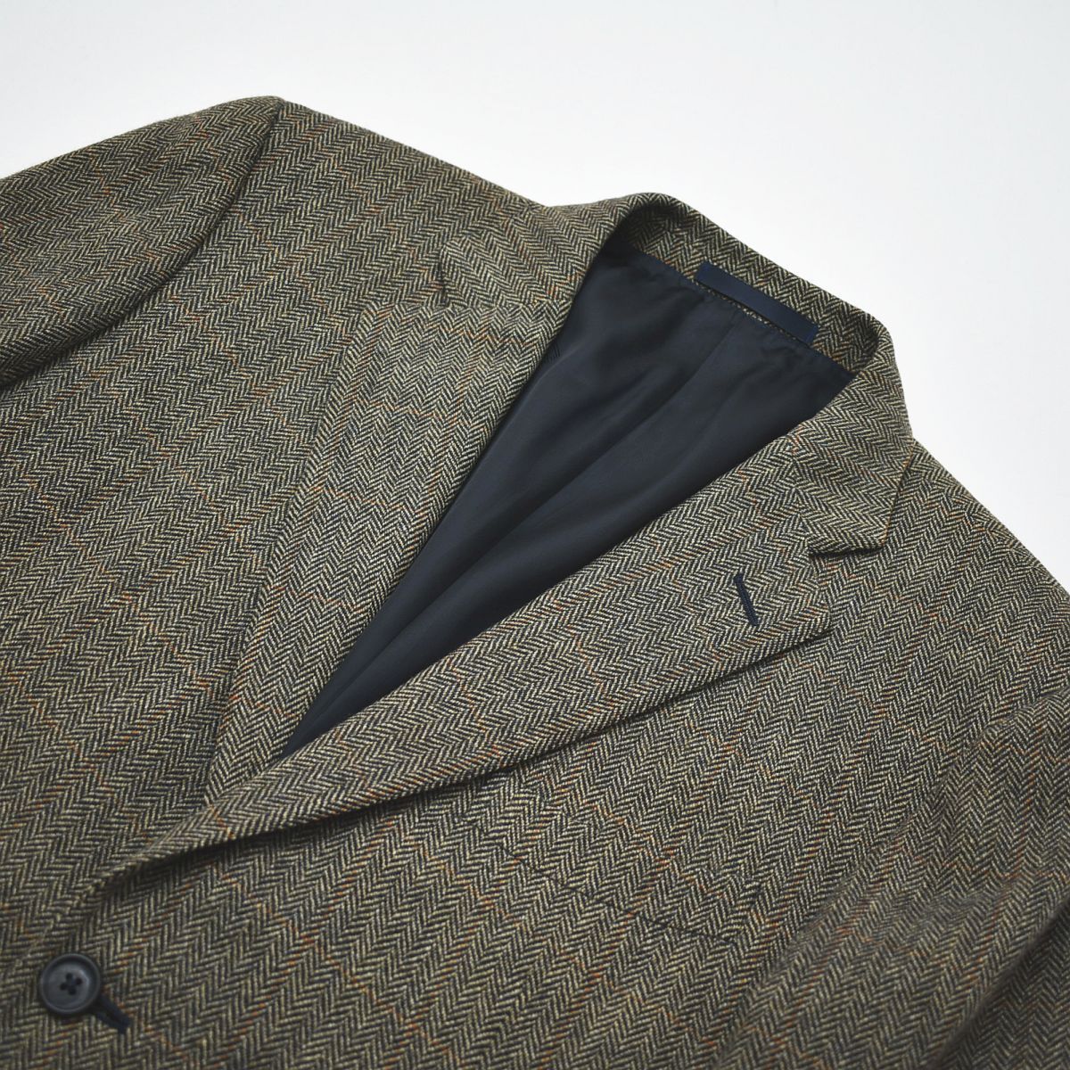 高級】 ダンヒル dunhill カシミヤ混ウール ヘリンボーン ピン