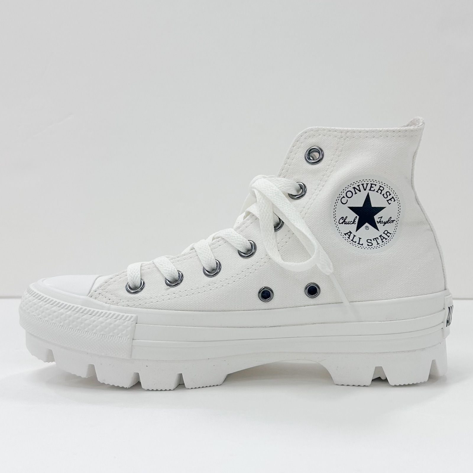 【新品】CONVERSE ALL STAR CHUNK HI コンバースオールスターチャンクレディーススニーカー厚底オフホワイト