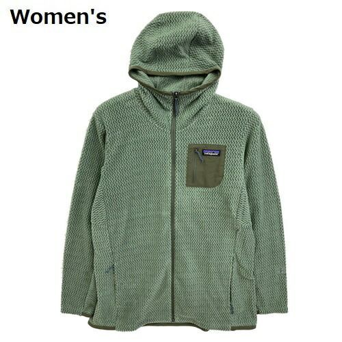 【 即納 】 パタゴニア ◇ ウィメンズ R1エア フルジップ フーディ ( Hemlock Green ) | PATAGONIA Women's R1 Air FullZip Hoody