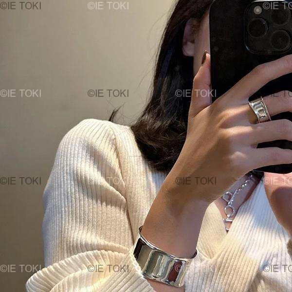 S925スターリングシルバーブレスレット 大判