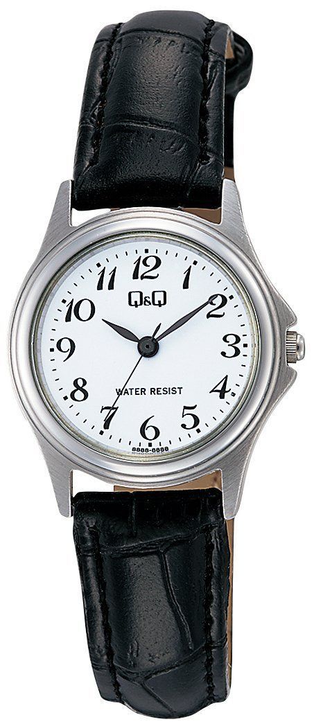 ホワイト レディース W379-304 革ベルト 防水 ステンレスモ