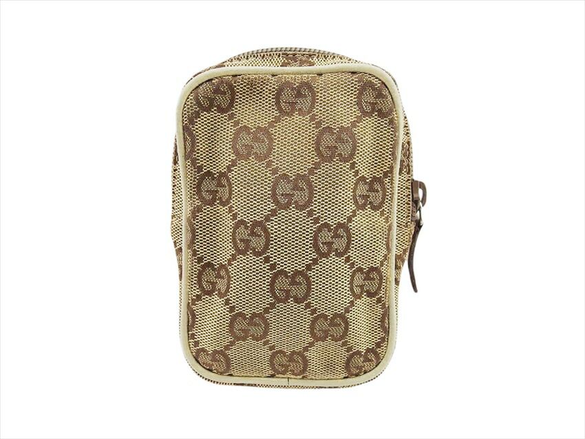 グッチ GUCCI シガレットケース GG柄 GG柄 ベージュ×アイボリー レディース