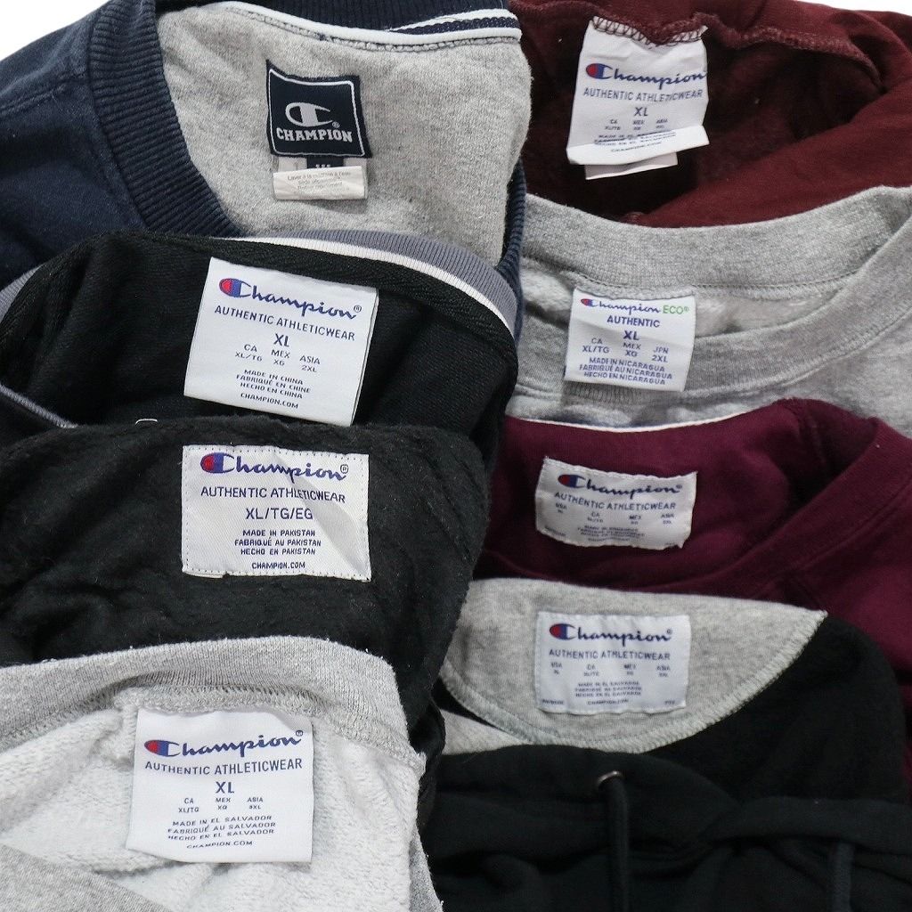 逸品 古着卸 チャンピオン Champion スウェット 8枚セット メンズ XL フーディー スタンド カレッジ風 古着 NC0949 送料無料・返品無料。