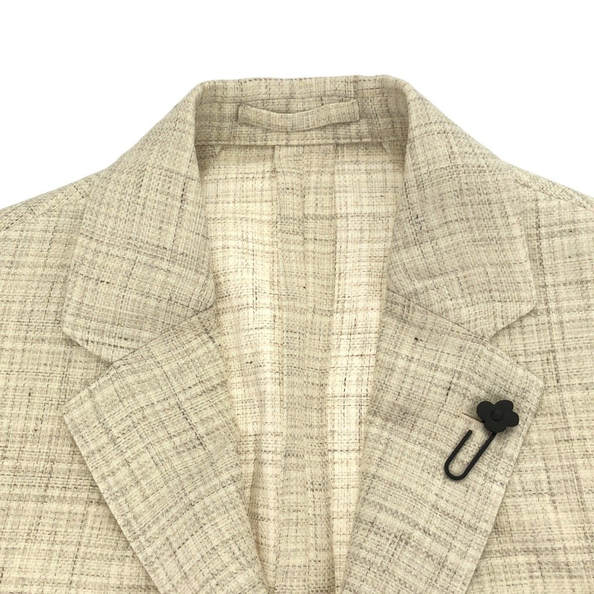 LARDINI ラルディーニ ADVANCE ウールリネン チェックテーラード 