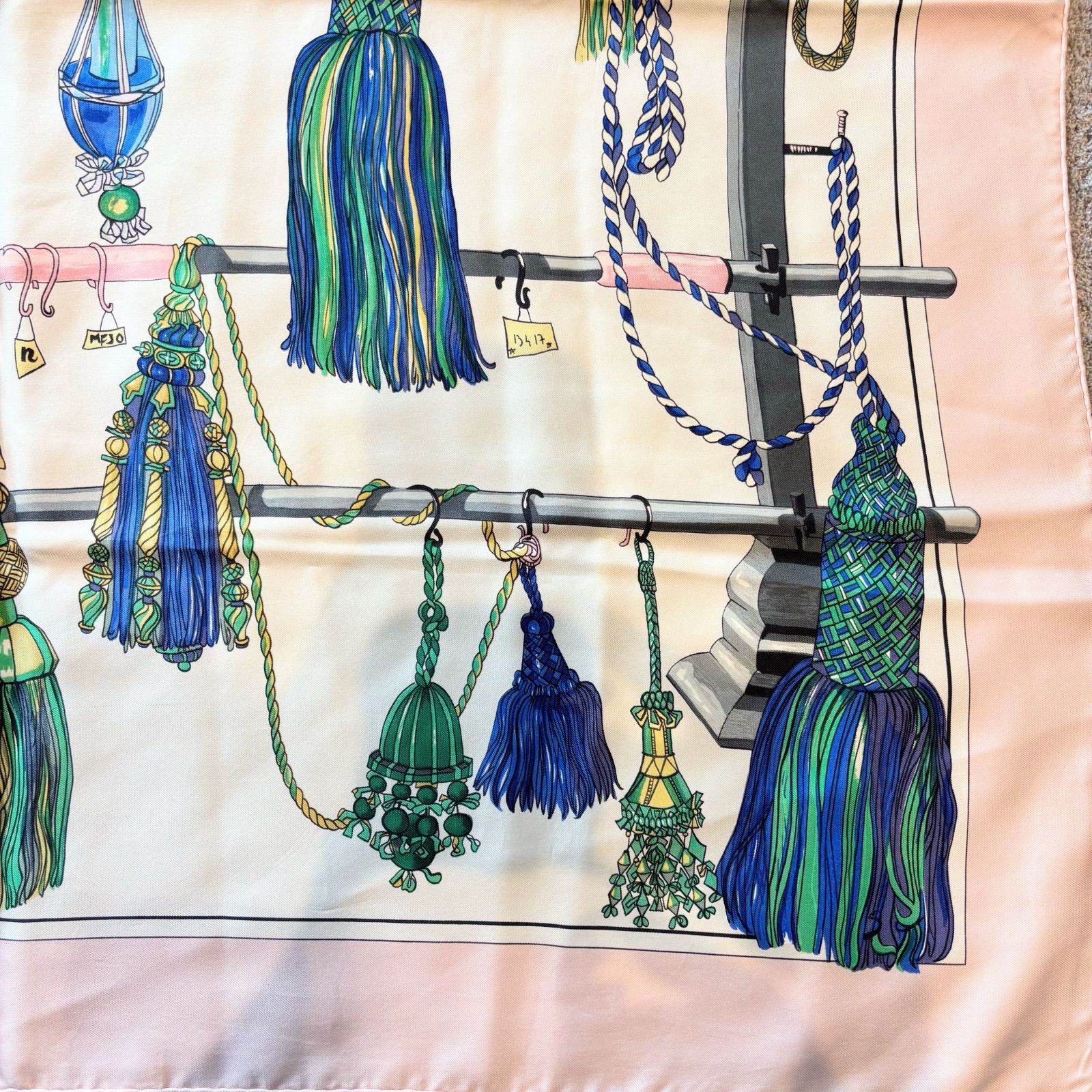 エルメス HERMES カレ 90 Passementerie 紐飾り フリンジ