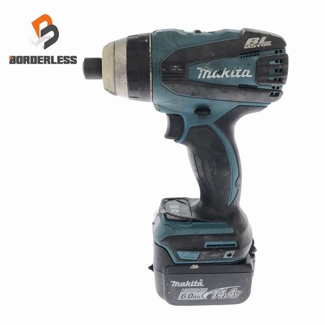 ☆中古品☆makita マキタ 14.4V 充電式4モードインパクトドライバ TP131D 青/ブルー バッテリー1個(14.4V6.0Ah)  94167 - メルカリ