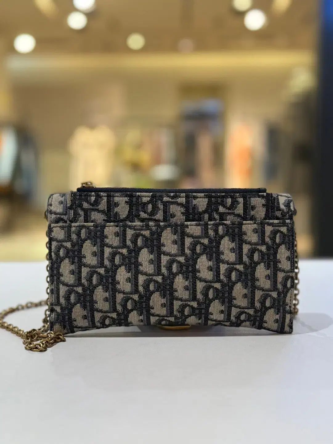 ディオール オブリーク ジャガード サドル チェーン クロスバック S5614CTZQ_M928 DECORATOM_COM_BR