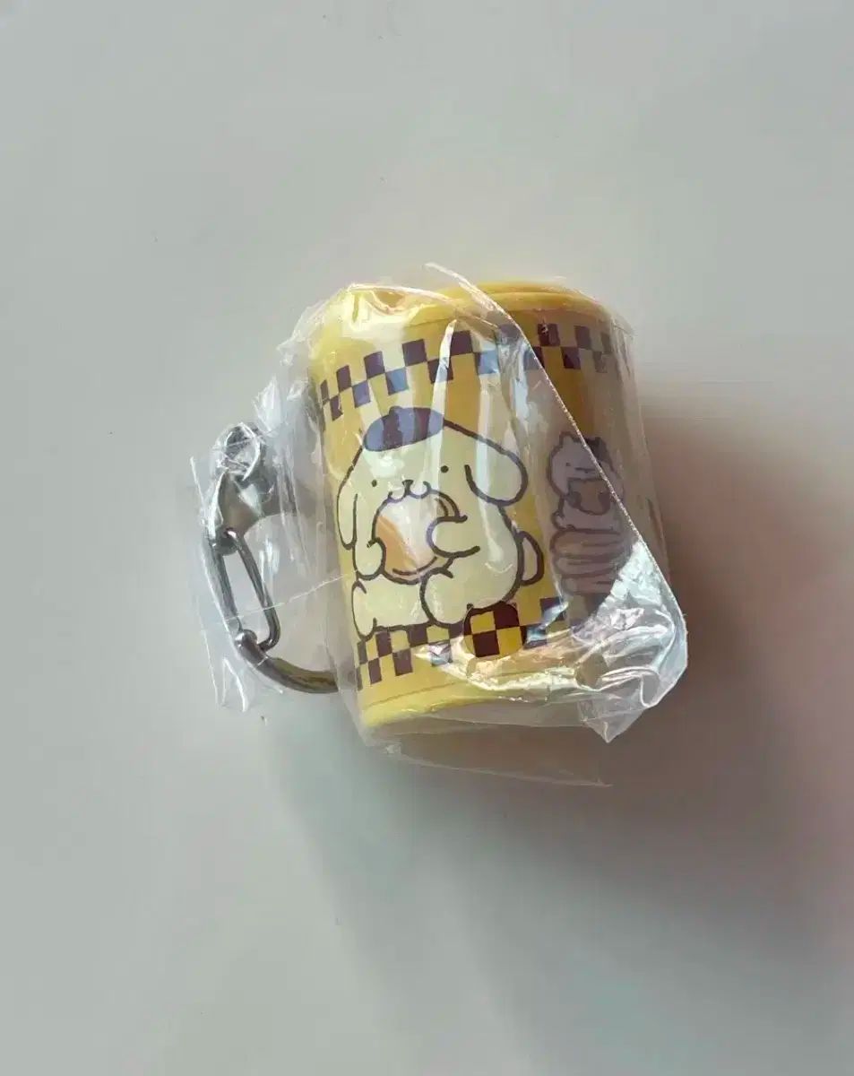 Sanrio(サンリオ) ポムポムプリン ガチャ カプセルトイ コイン シリンダー 小銭入れ キーリング 抽選 キーホルダー