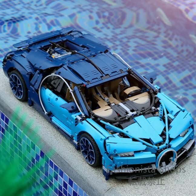 レゴビルディングブロックと互換性がありますブガッティテクニックヴェイロンスポーツカーアセンブリ超難しい1 8大型教育玩
