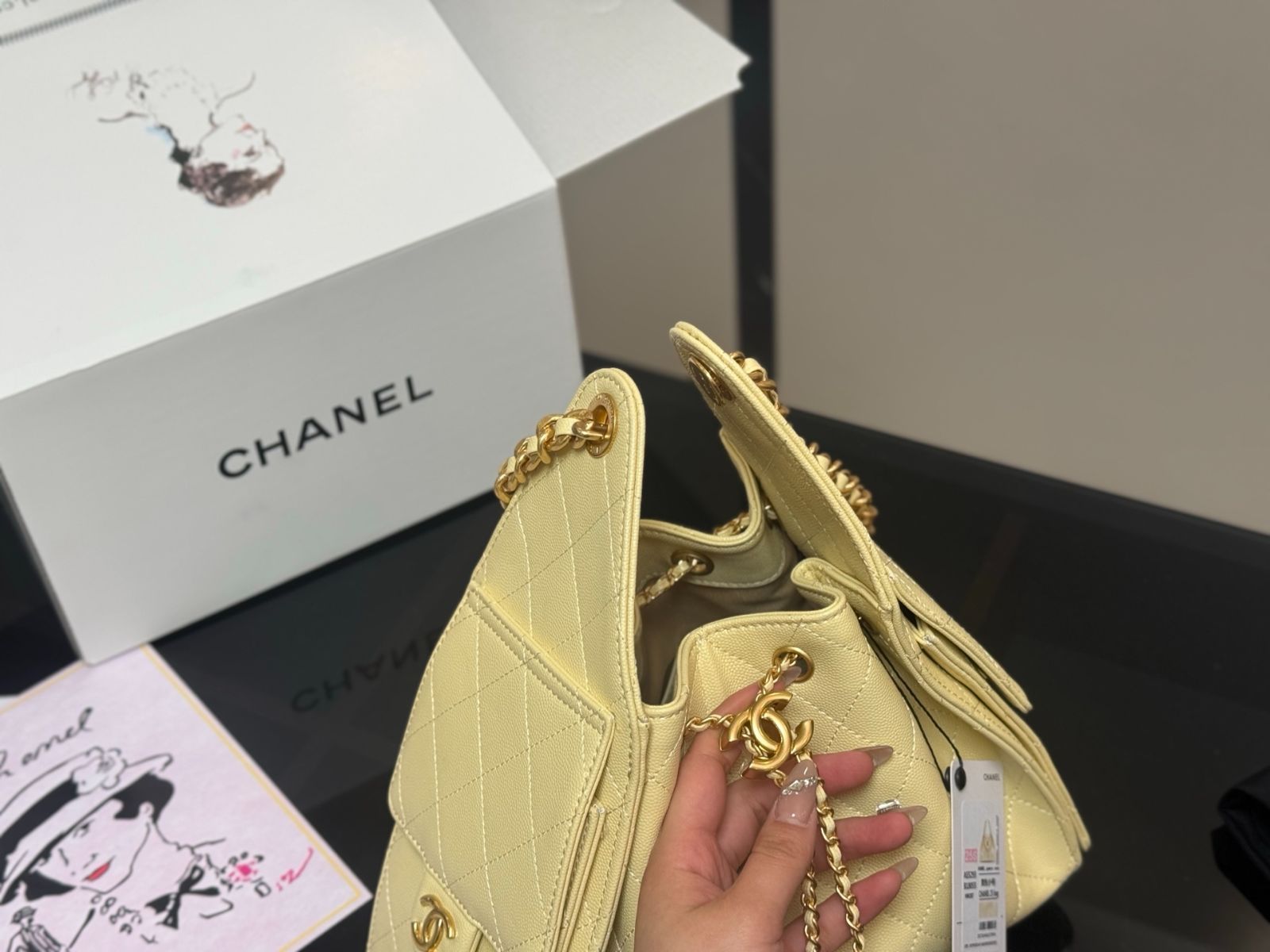 【品良く映える♡】CHANEL キャビア ミニバッグ 25SS 今日特価】Chanel 25bag ミニ（シャネル 25s ミニバッグ