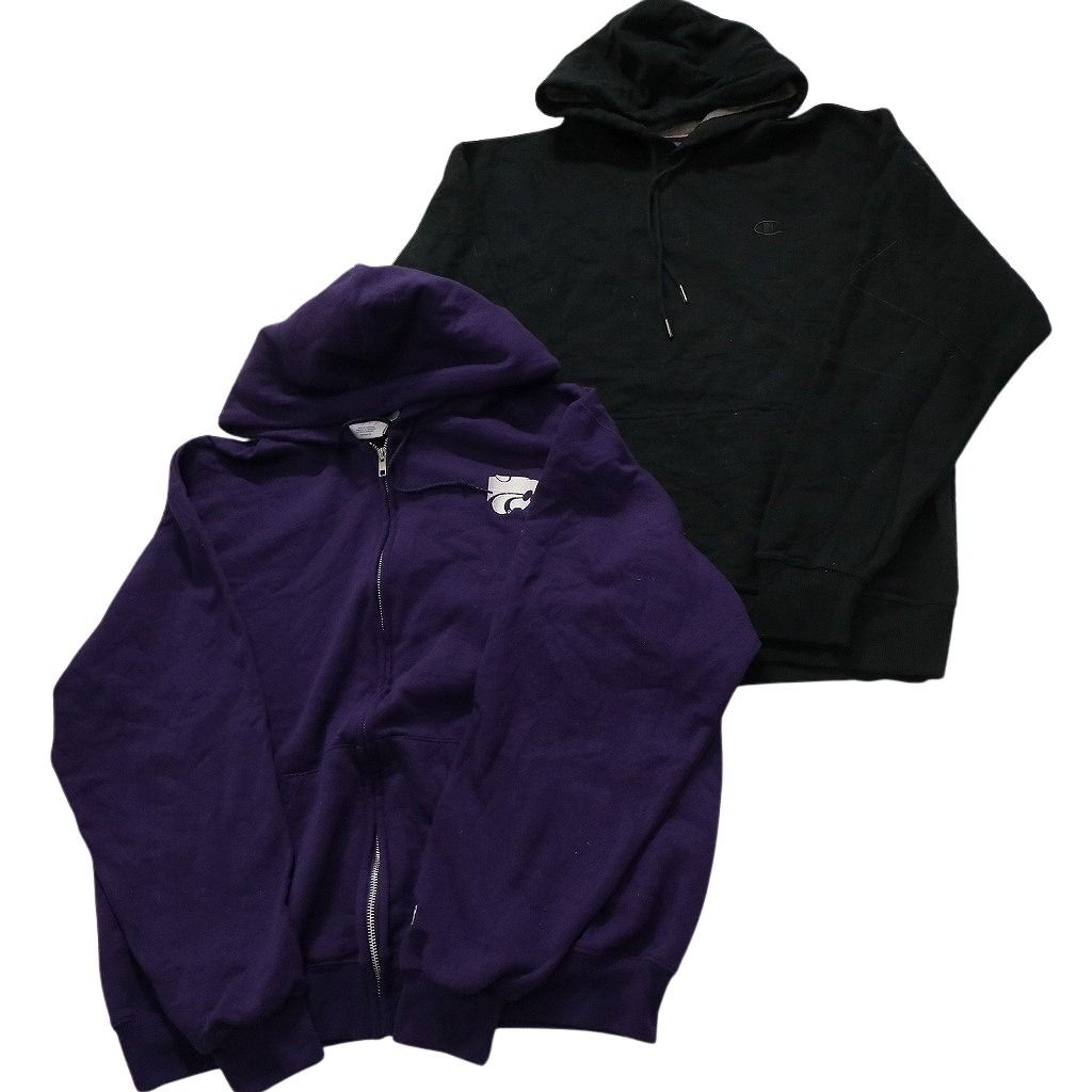 古着卸 チャンピオン Champion スウェット 8枚セット メンズ L XL ハーフジップ フーディー フルジップ 古着 NC3920