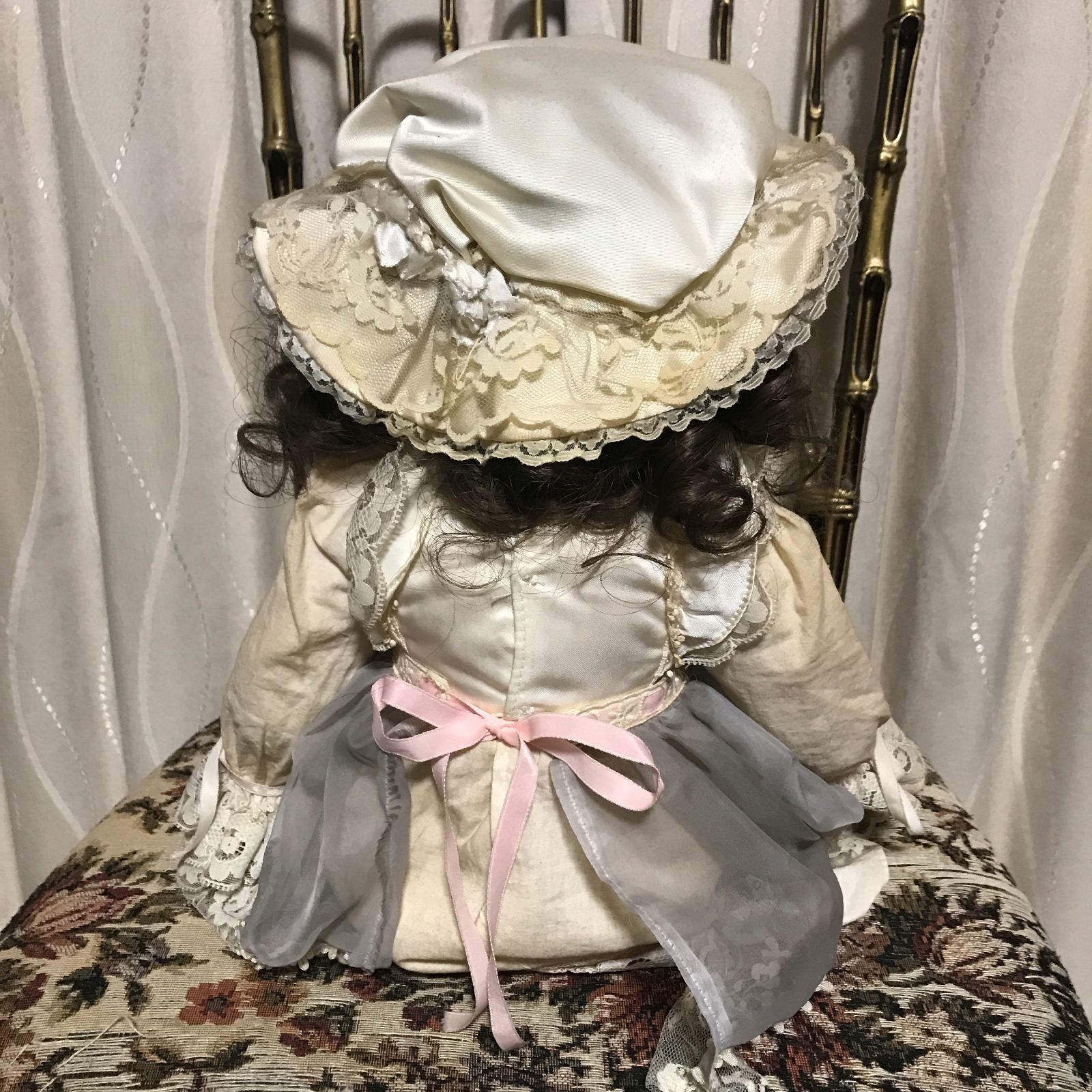 レトロ スリープアイ 人形 長さ約80cm 女の子 ドール まばたき